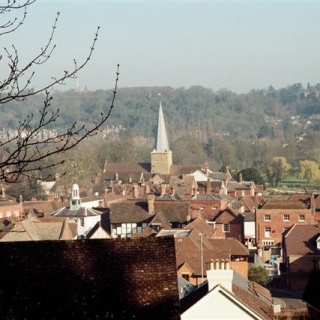 22-The-town-from-Butts-Lane-with-the-pepperpot-and-the-parish-church